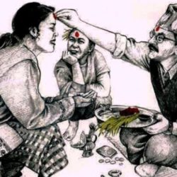 वडा दशैंको दोस्रो दिन आज पनी टिका, जमरा र आशीर्वाद ग्रहण गरिदै