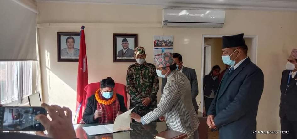 राज्यमन्त्री बिमला बिकद्धारा पदभार ग्रहण