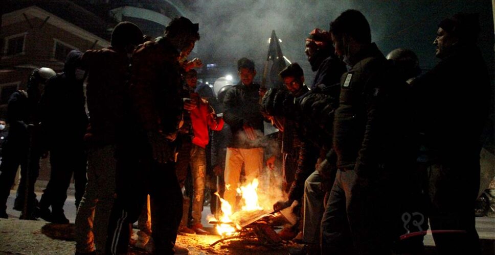 नेकपाको भ्रातृ संगठनद्धारा सरकारविरुद्ध विरोध प्रदर्शन