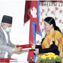 राष्ट्रपतिसमक्ष प्रतिवेदन पेस
